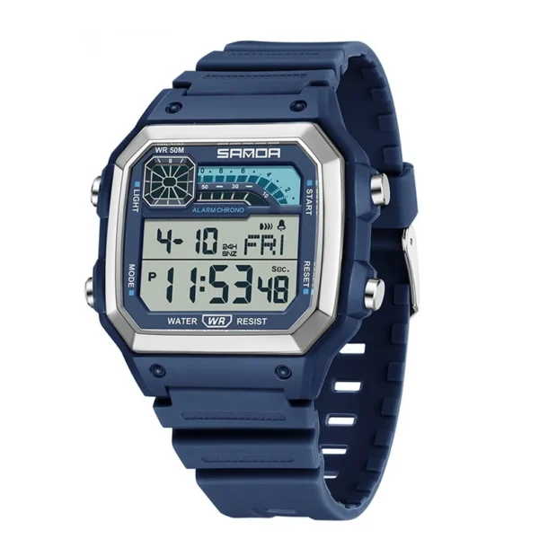 Mens Sports Electronic Watch - Luminous Waterproof Thin Square - Image 3