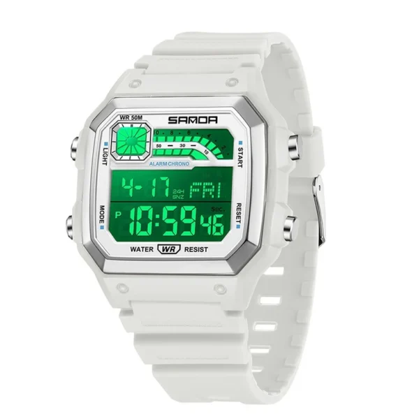 Mens Sports Electronic Watch - Luminous Waterproof Thin Square - Image 6