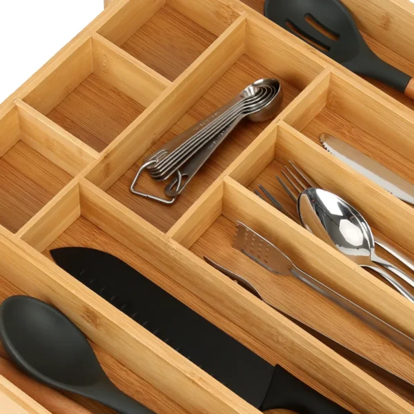 Bamboo Cutlery Tray - Image 4